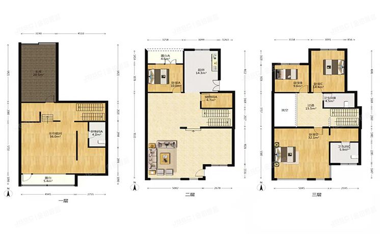 朝阳区 双桥东路9号院西区2号楼-1至2层5-101号（康城花园）