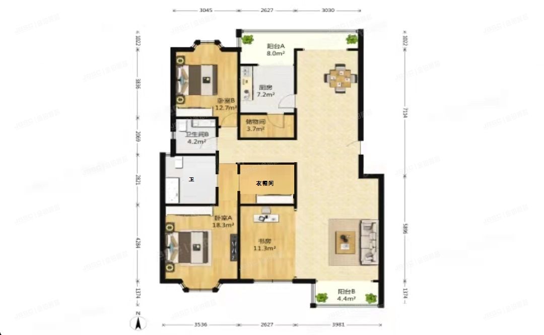 海淀区 西四环北路125号4号楼9层3单元1001（汤泉逸墅）