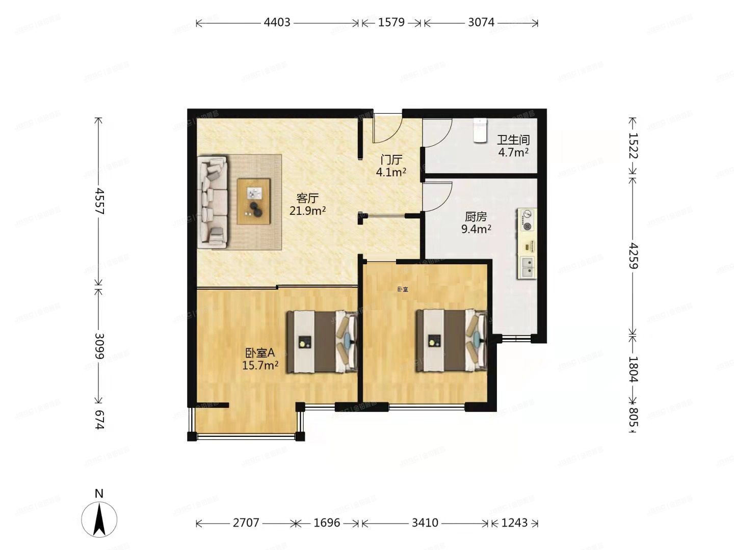 大兴区 香海园19号楼9层1单元903（顺驰领海）