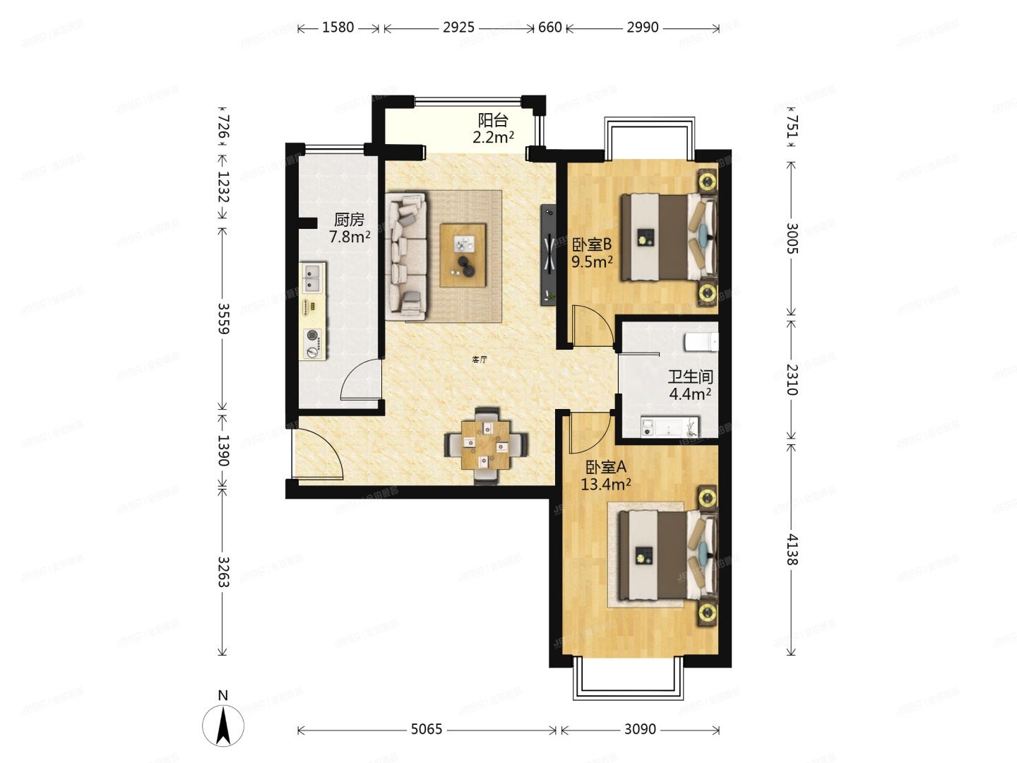 丰台区 和光里15号楼8层3-801（和光里）
