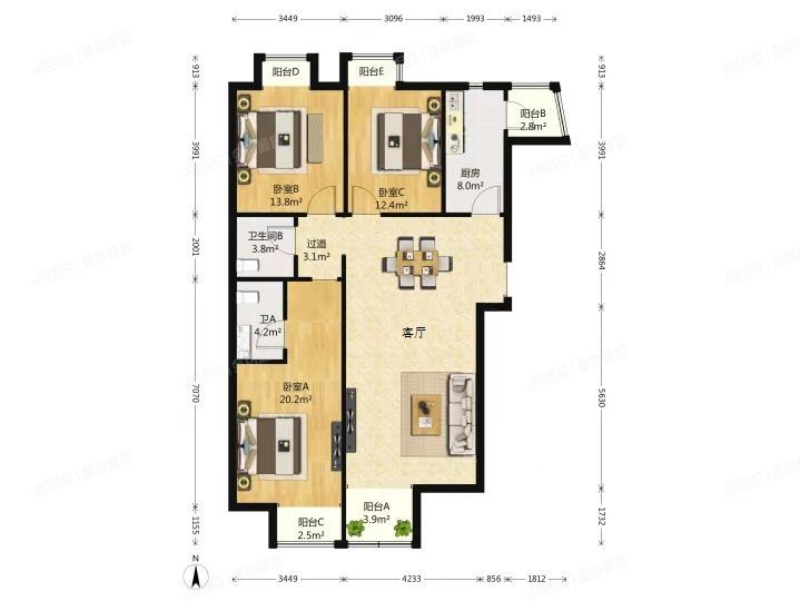 朝阳区 光熙家园2号楼9层3单元0903号（光熙家园）