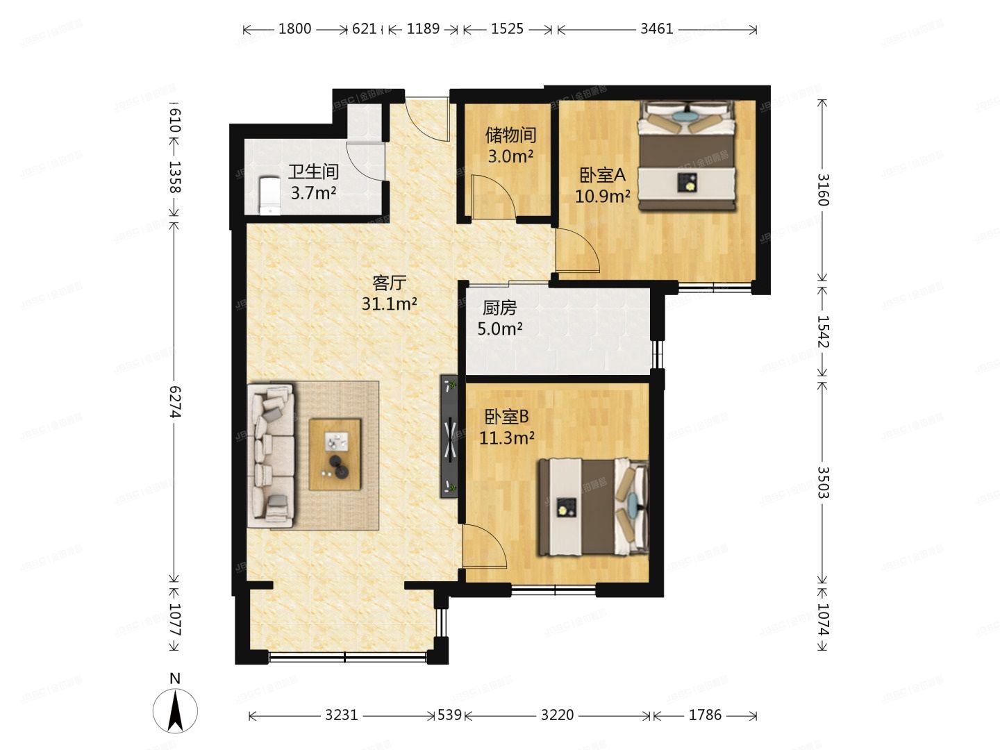 房山区 长阳镇祥云街7号院5号8层1单元803号（西悦欣居）
