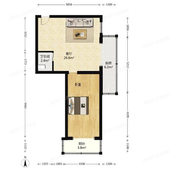 朝阳区 和平西街1号院3号楼18层1802（和平西街1号院）