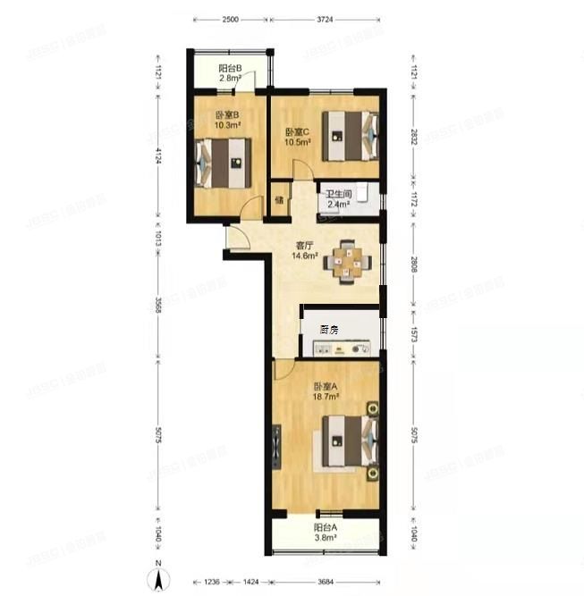 海淀区 翠微路平台村1号楼4门503号（翠微路平台村）