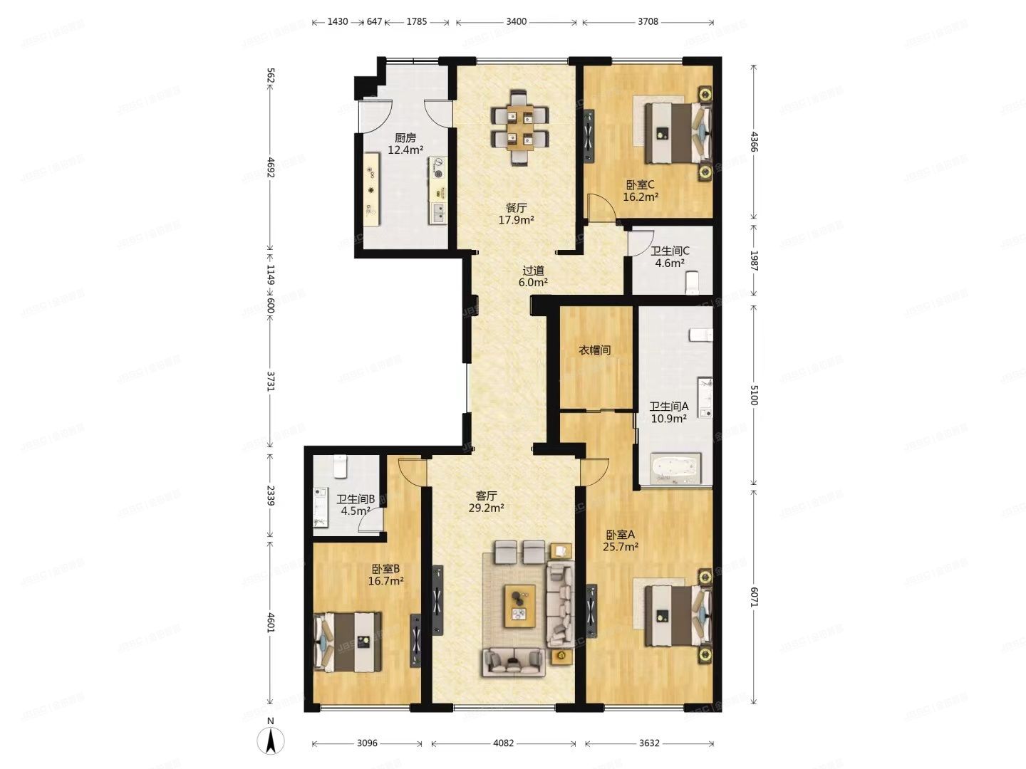东城区 香河园街9号院2号楼19层2单元1901号（使馆壹号院）