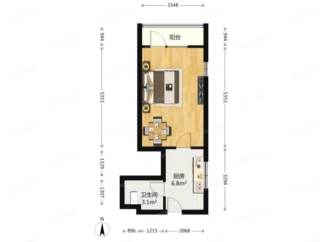 海淀区 万柳蜂鸟家园1号楼7层4-706（蜂鸟家园）