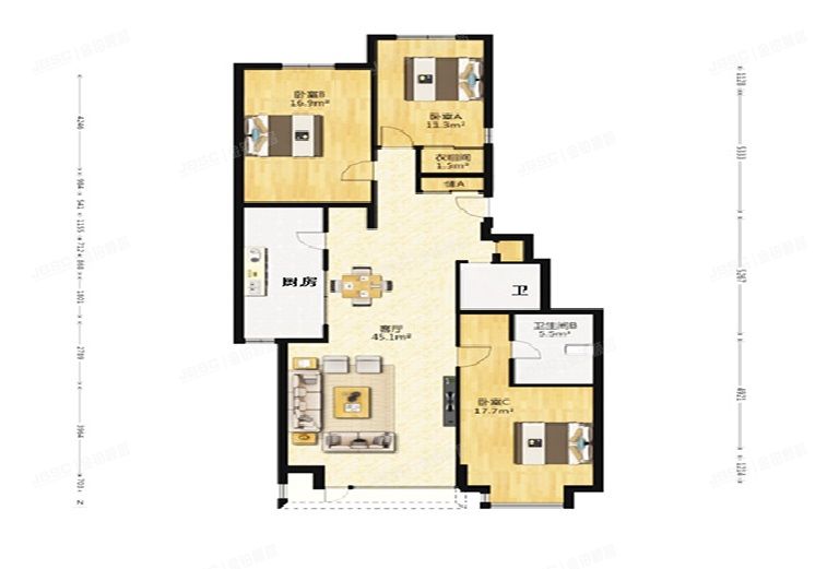 朝阳区 北苑路18号院6号楼6层5单元602（华发颐园）