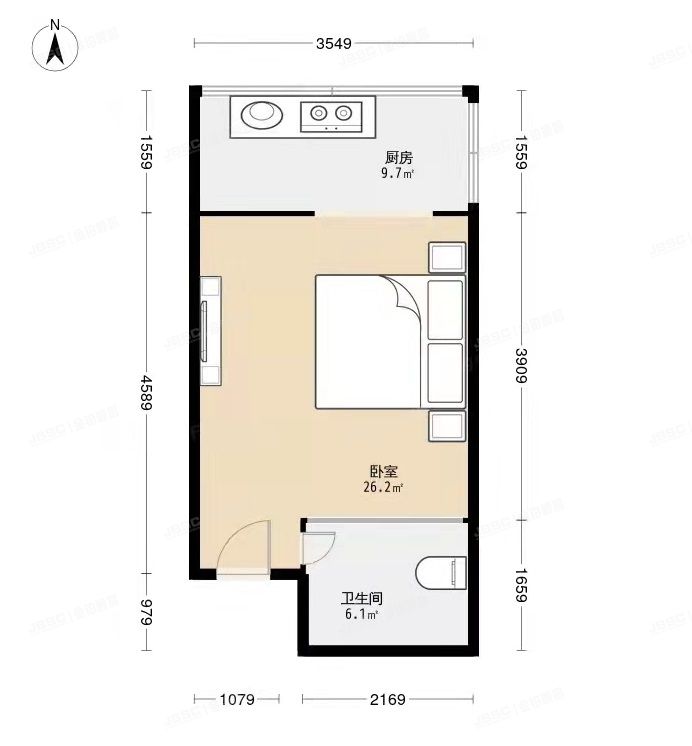 西城区 广安门外大街305号8区7号楼16层1926（荣丰2008）
