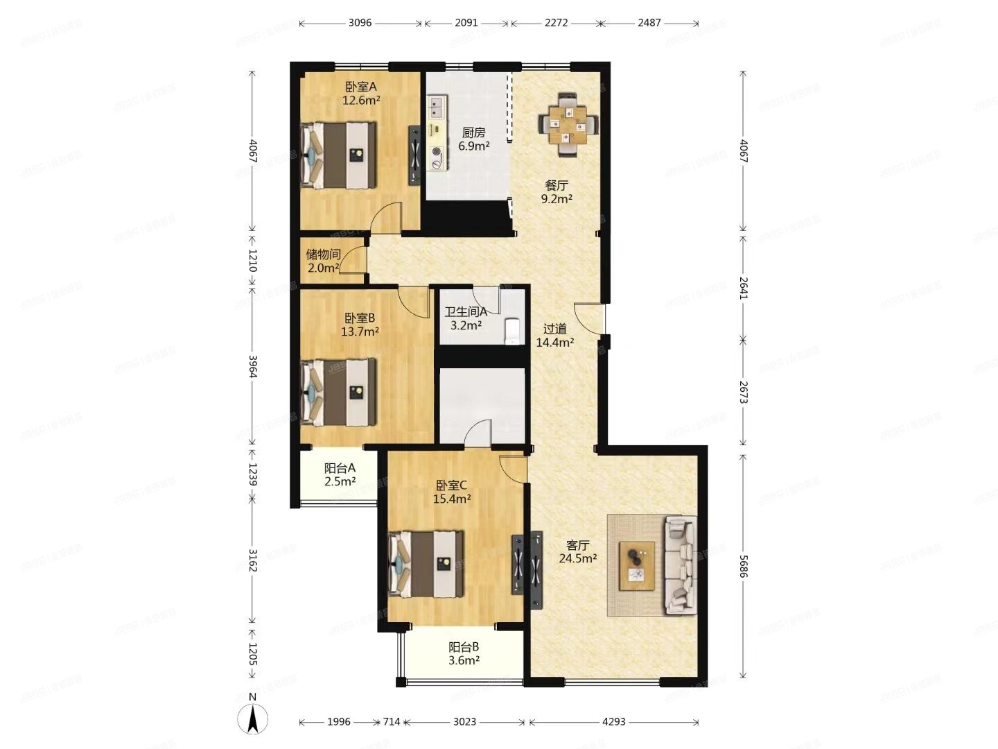 朝阳区 茉藜园6号楼9层1门902（茉藜园）