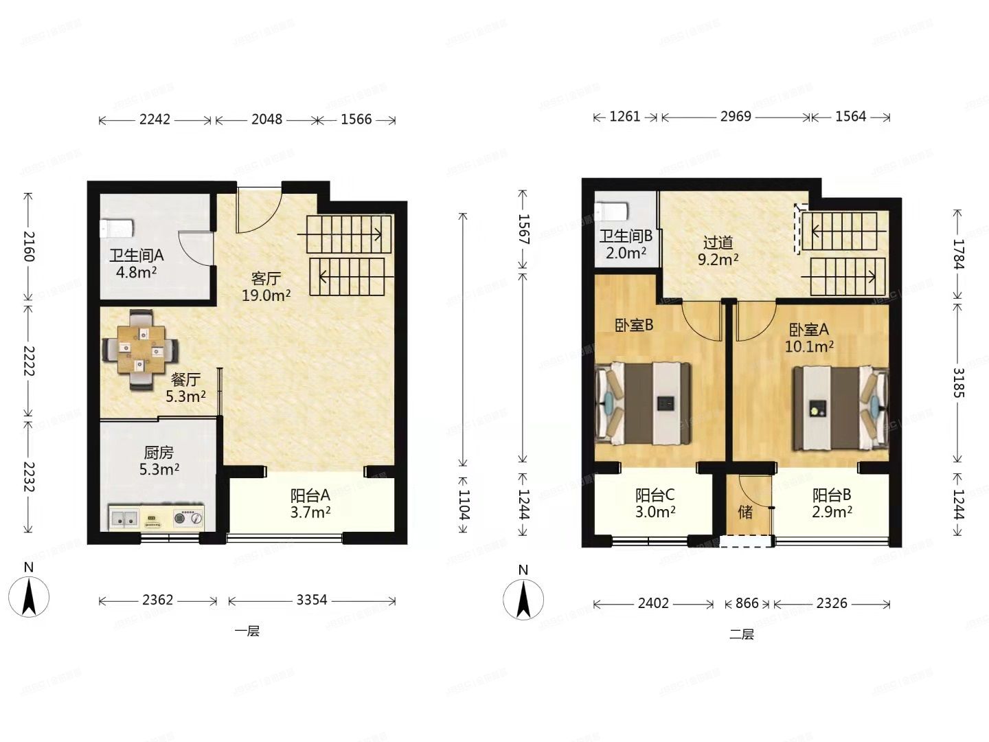 顺义区 望泉家园34号2至3层1单元202（万科四季花城）