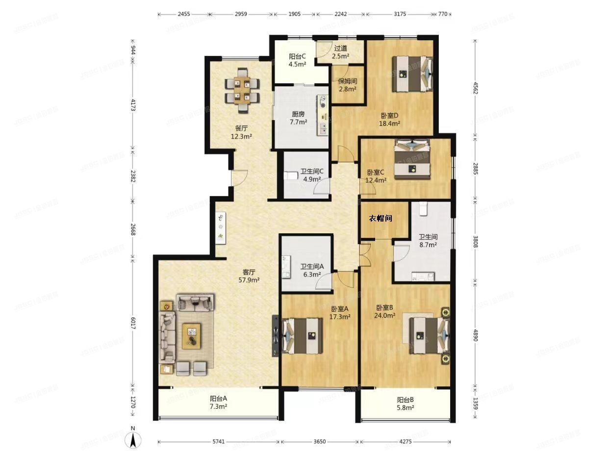 朝阳区 辛庄一街28号院2号楼15层1单元1801（泛海国际）