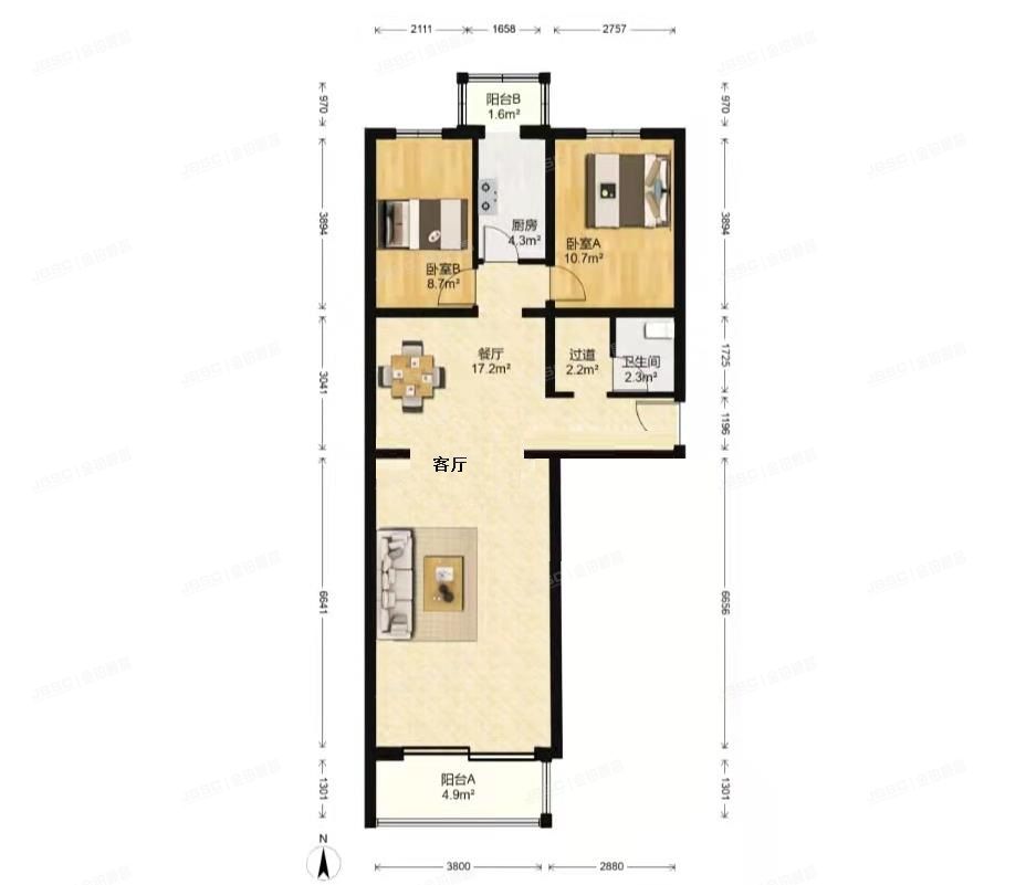 通州区 果园225号1号楼4层441