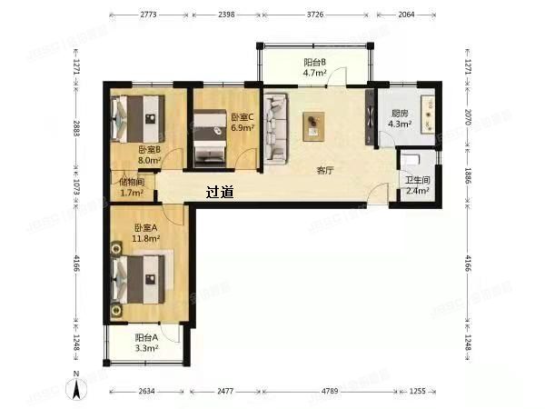 丰台区 芳星园三区7号楼4层408（芳星园三区）房改房