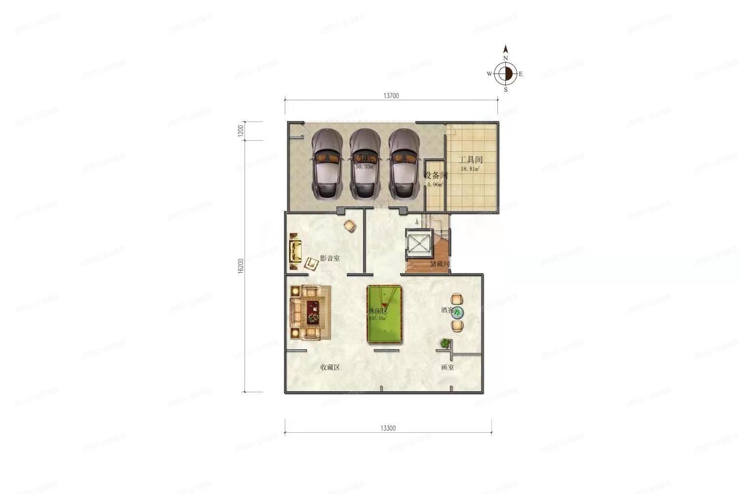 顺义区 裕庆路18号院5号楼-1至3层（金地中央世家）独栋别墅