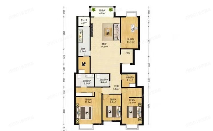 西城区 南纬路38号院2号楼6层1单元702号（富力信然庭）