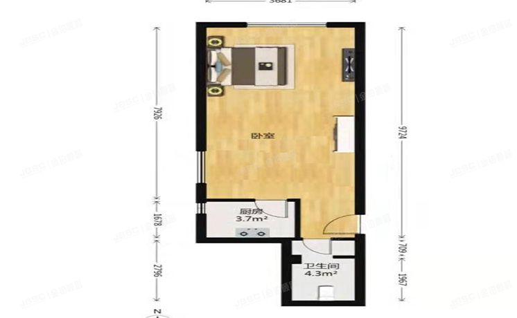朝阳区 百子园13号楼26层2606（后现代城）