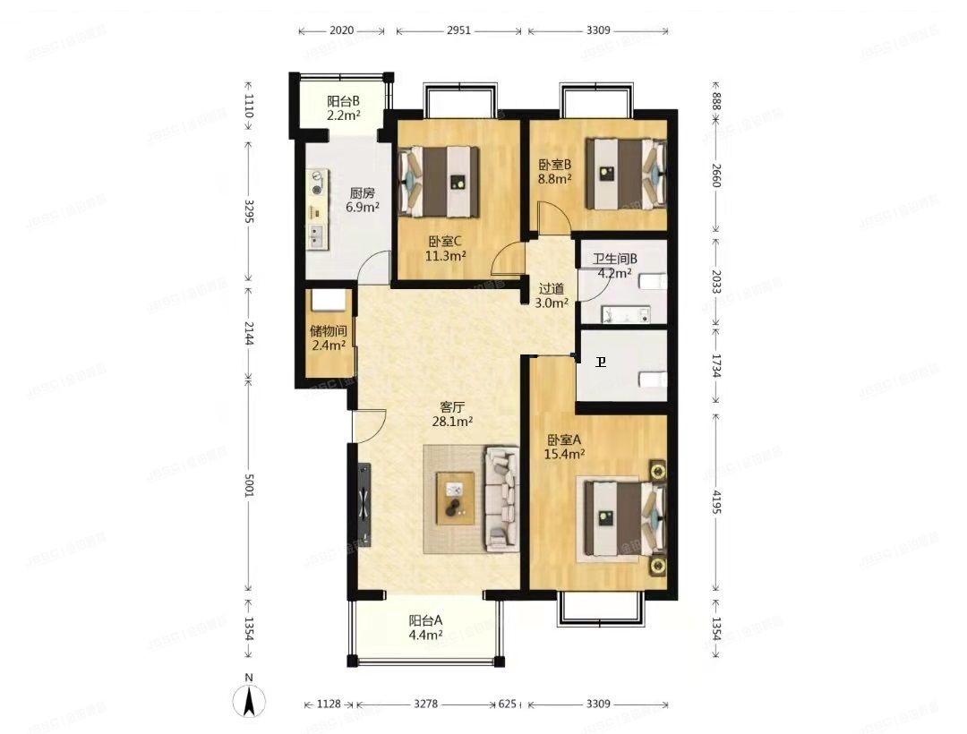 通州区 潞苑南大街185号院32号楼6层1-162（新潮嘉园）