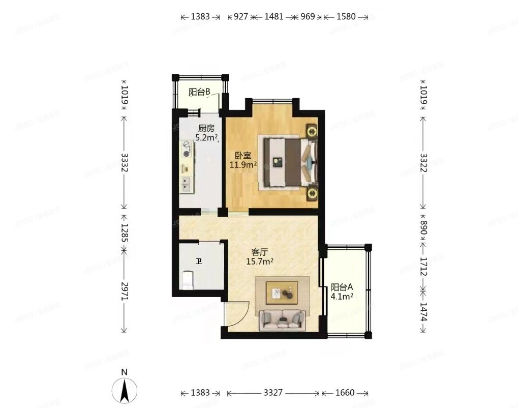 朝阳区 周庄嘉园东里12号楼3层1单元301号（周庄嘉园东里）
