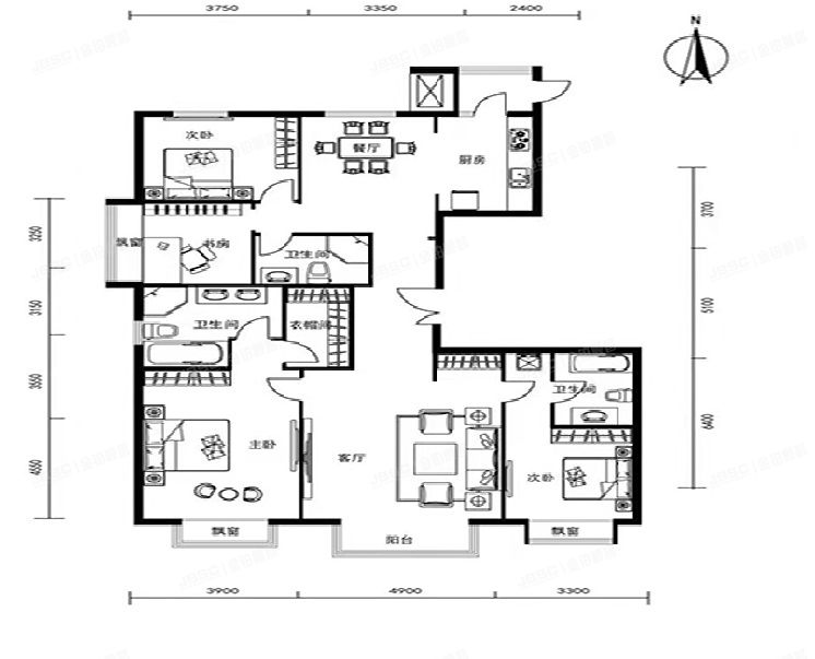 朝阳区 太阳宫一街1号院15号楼1单元1101室（太阳公元北区）