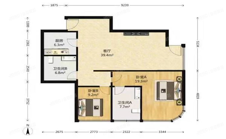 朝阳区 东三环中路7号1号楼17层19E（北京财富中心）公寓