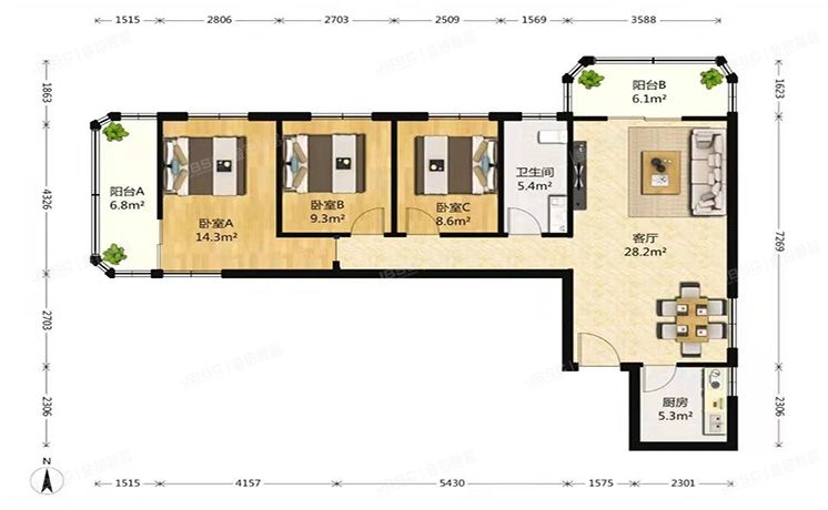 海淀区 青云里满庭芳园小区5号楼18层1810（满庭芳园）