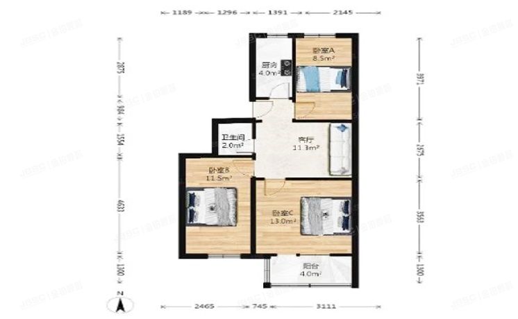 丰台区 北大街北里2号楼3层3门36号（北大街北里）央产房