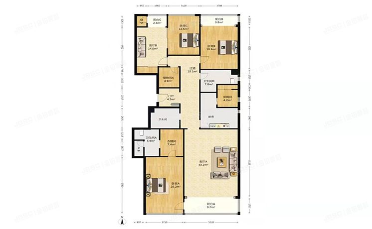 西城区 金宸国际公寓2号楼7层706号