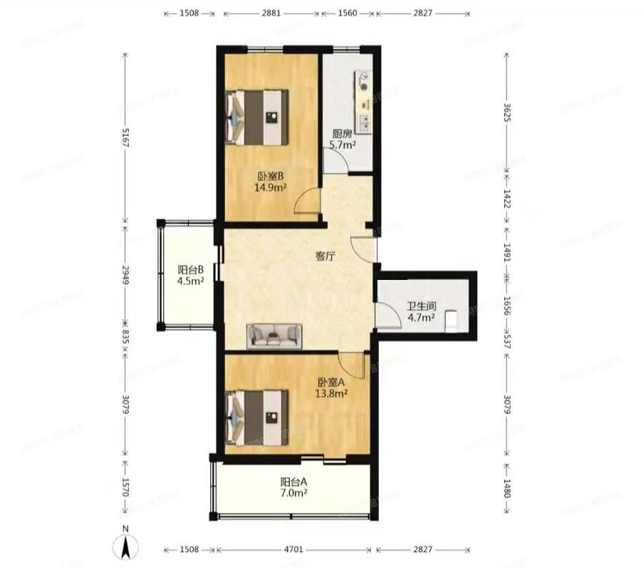 朝阳区 芍药居北里201号楼2层206（芍药居北里）