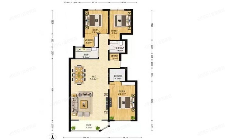 海淀区 蓝靛厂春荫园8号楼4单元6C（春荫园）