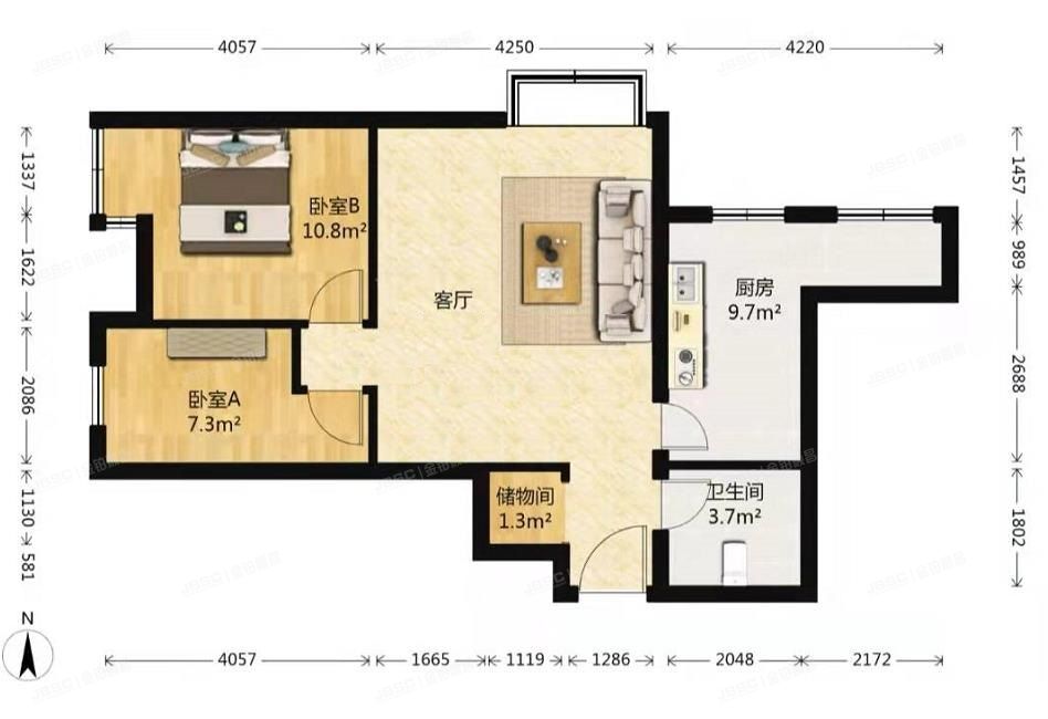 朝阳区 望京东园517号楼9层2单元1004（融科橄榄城）