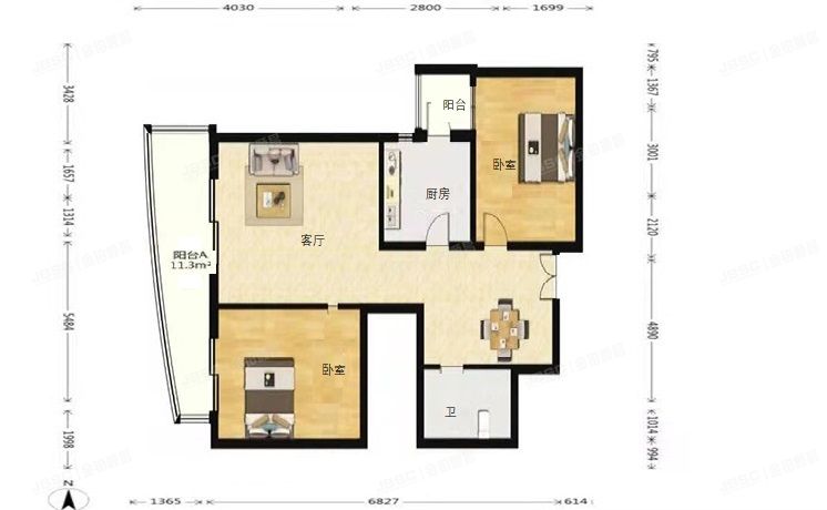 朝阳区 北四环东路108号千鹤家园2号楼25层2502