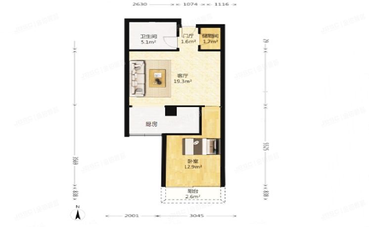东城区 广渠门北里55号2层B207号（金桥国际）