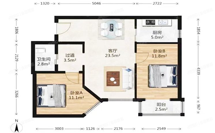 朝阳区 将府家园北里138号楼3层1单元301（丽都壹号）