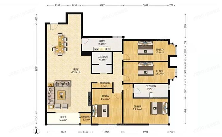 海淀区 西直门北大街45号4号楼15层1502（时代之光名苑）