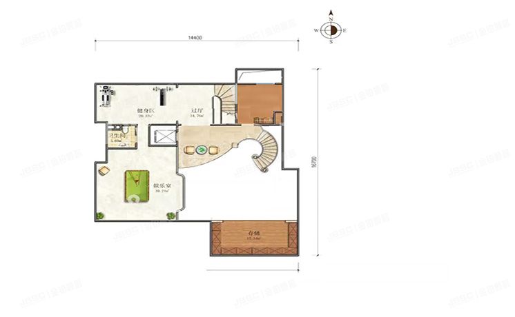 顺义区 裕庆路18号院14号楼-1至3层5号（金地中央世家）别墅
