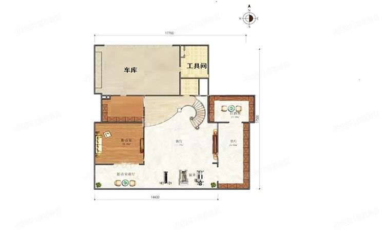 顺义区 裕庆路18号院14号楼-1至3层5号（金地中央世家）别墅