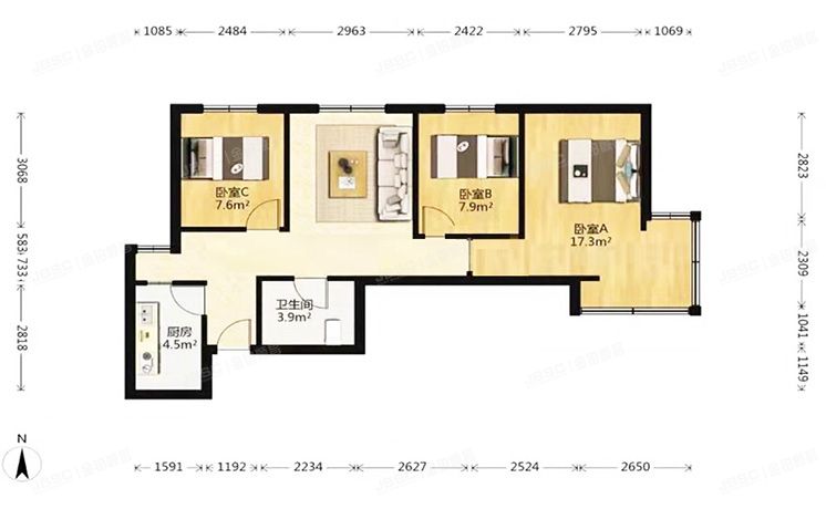 朝阳区 住欣家园209号楼21层2101（住欣家园）