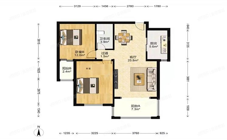 通州区 群芳一园124号楼9层2单元903（K2海棠湾）
