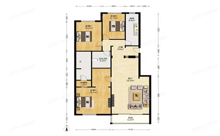 东城区 北京新世界家园5号楼6层3单元602号（新世界家园）