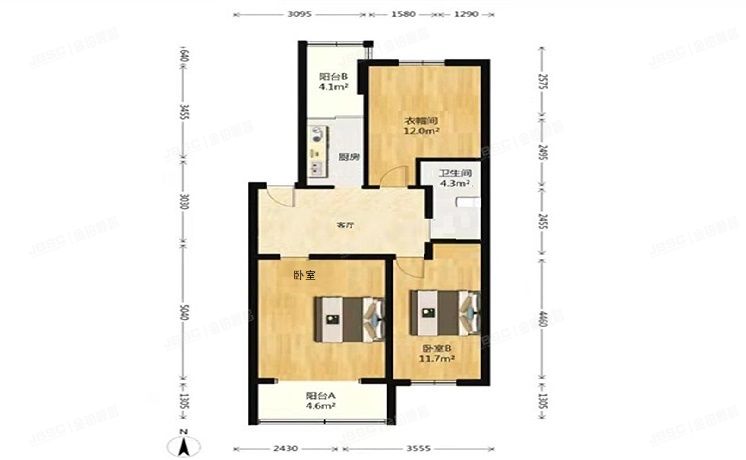 海淀区 红联北村6号楼1层4门4-1号（红联北村）