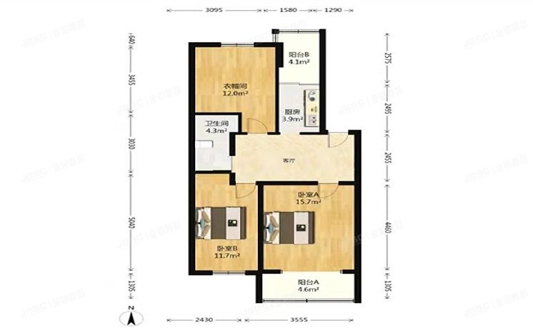 海淀区 红联北村6号楼1层4门4-2（红联北村）