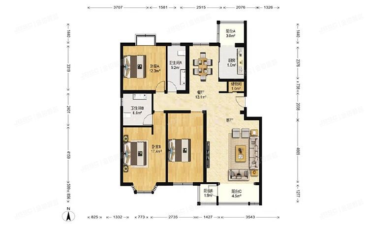 大兴区 旧宫镇吉丽路6号院11号楼1层3-102（美利新世界）
