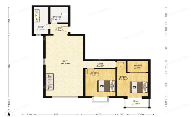 东城区 安德路甲10号3号楼11层1206号（巷上嘉园）