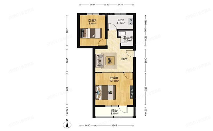 丰台区 富丰园25号楼3层1-302（富丰园）