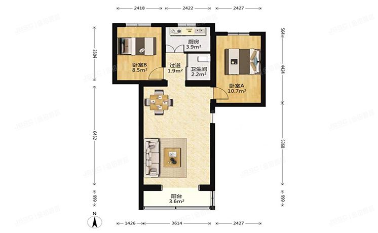 丰台区 富丰园19号楼3层4-302（富丰园）