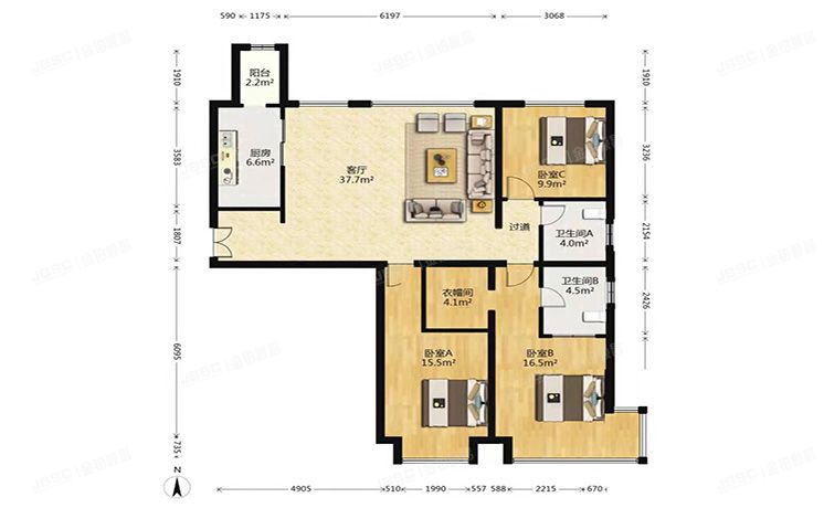 朝阳区 润泽公馆352号楼1单元1701室