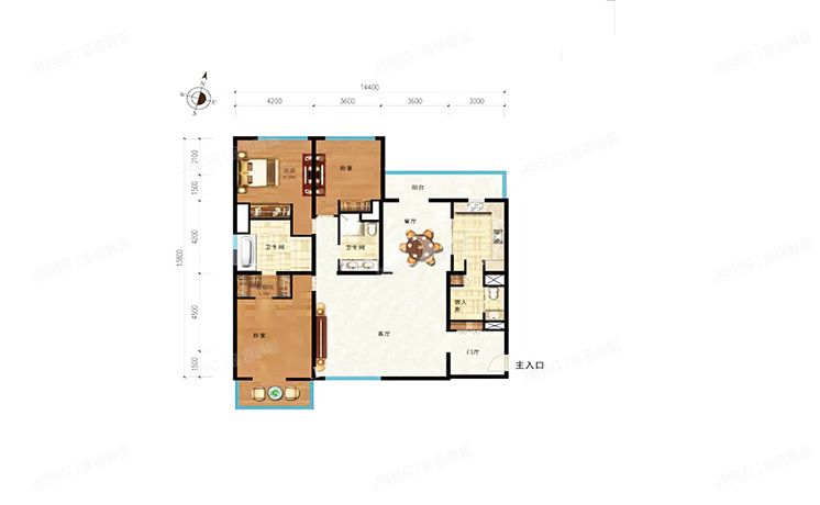 朝阳区 亮马桥路48号院2号楼20层2301号（四季世家）