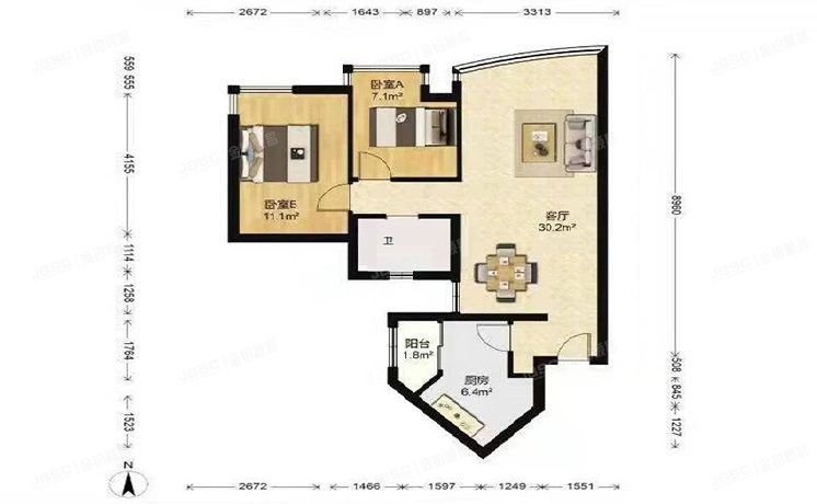 朝阳区 甘露园南里25号院2号楼8层9C（朝阳园）