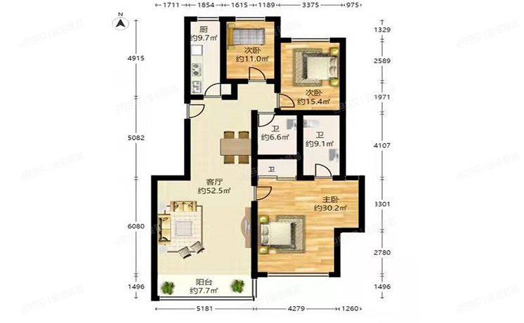 东城区 北京新世界家园6号楼2层1单元201室（新世界家园）