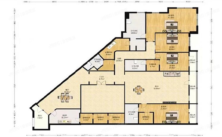 朝阳区 朝阳公园路9号院2号楼7单元501号（九号公寓）
